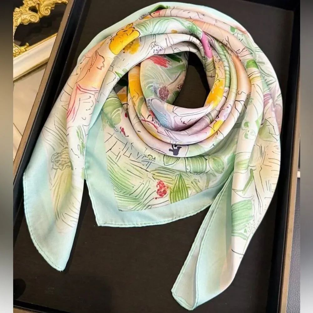 Pastel Floral Scarf N1379